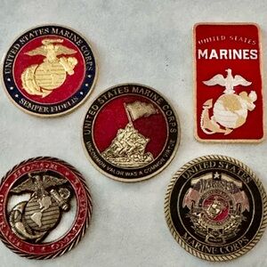 United States Marine Corps Collectible Challenge coin set